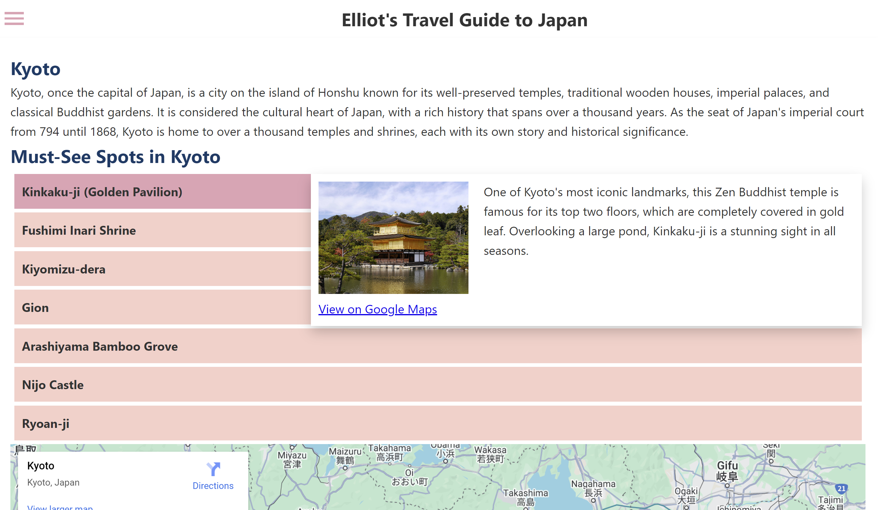 Discover Japan - A Personal Travel Guide screenshot 2